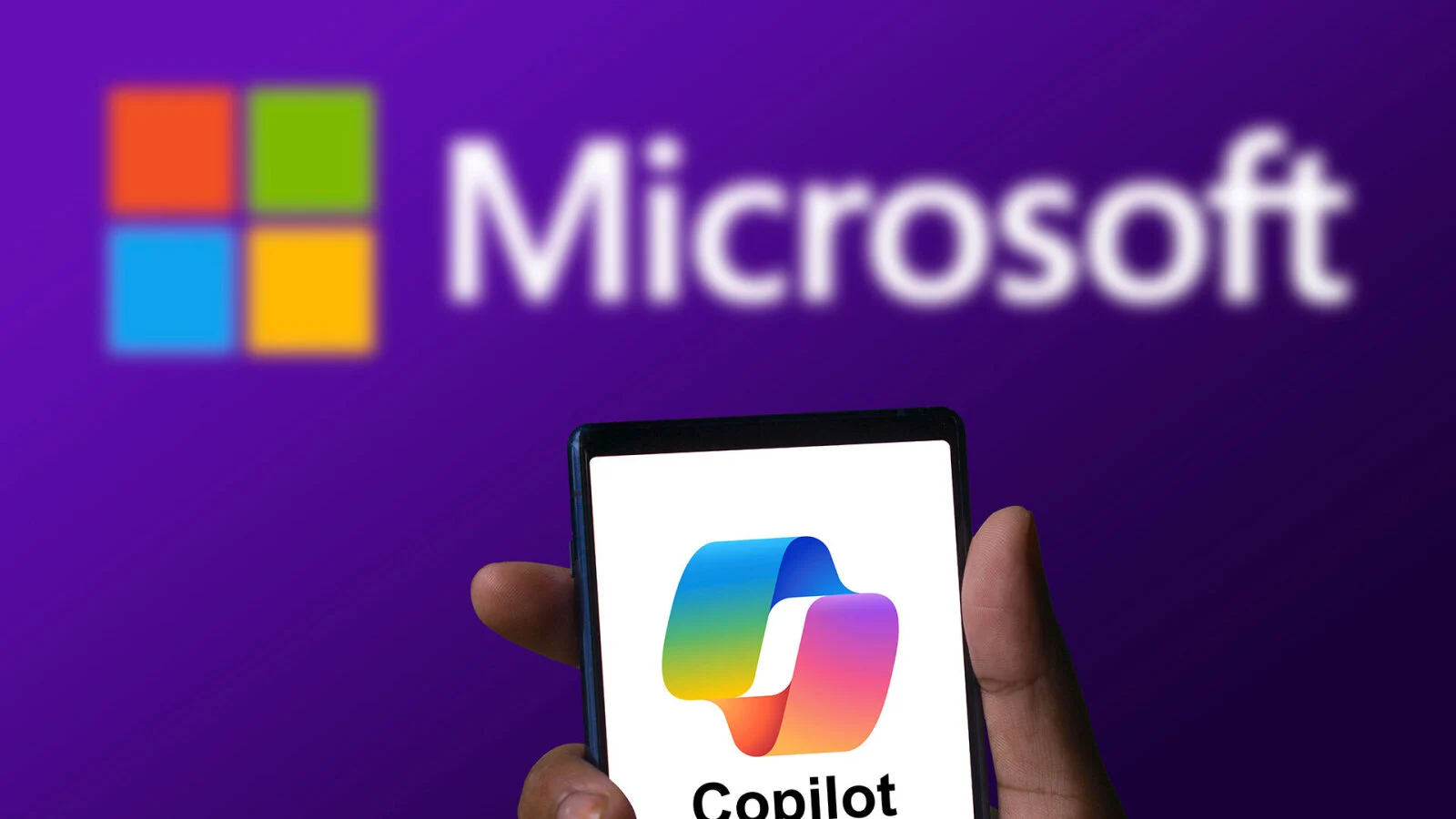 Microsoft Copilot on a phone